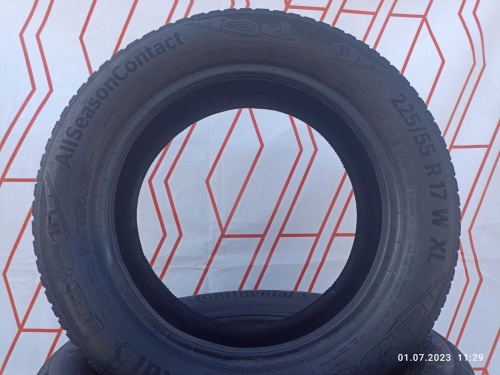 Шины Continental AllSeasonContact 225/55 R17 -- б/у 6